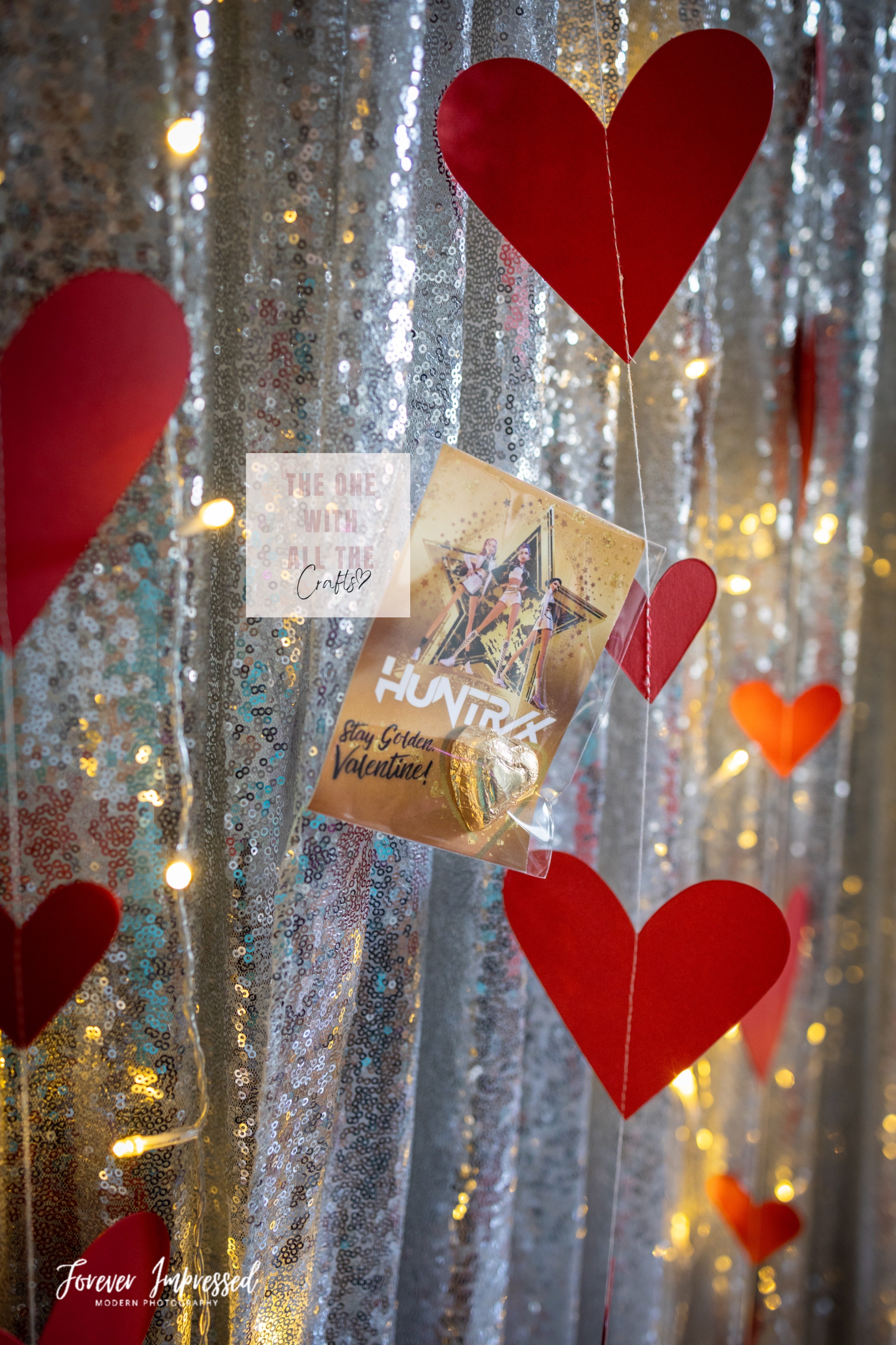 School Valentines- Gold Heart