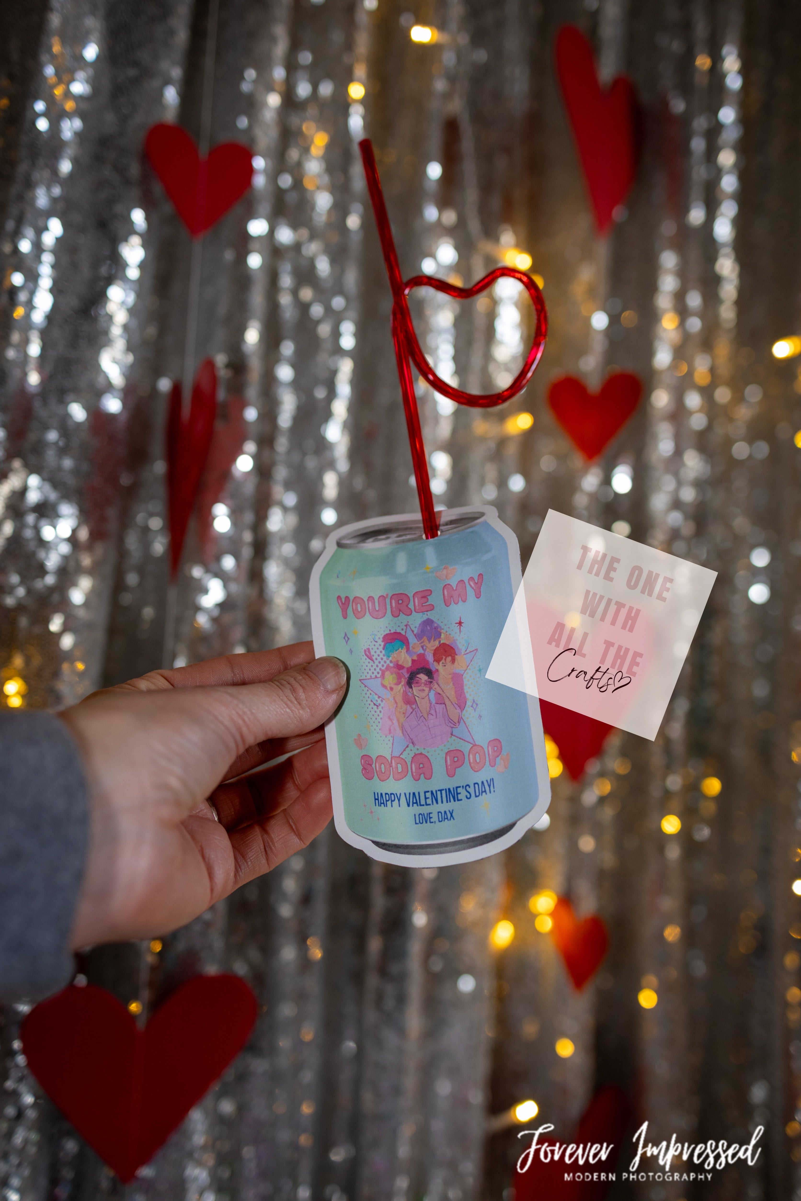 School Valentines- Silly Straws