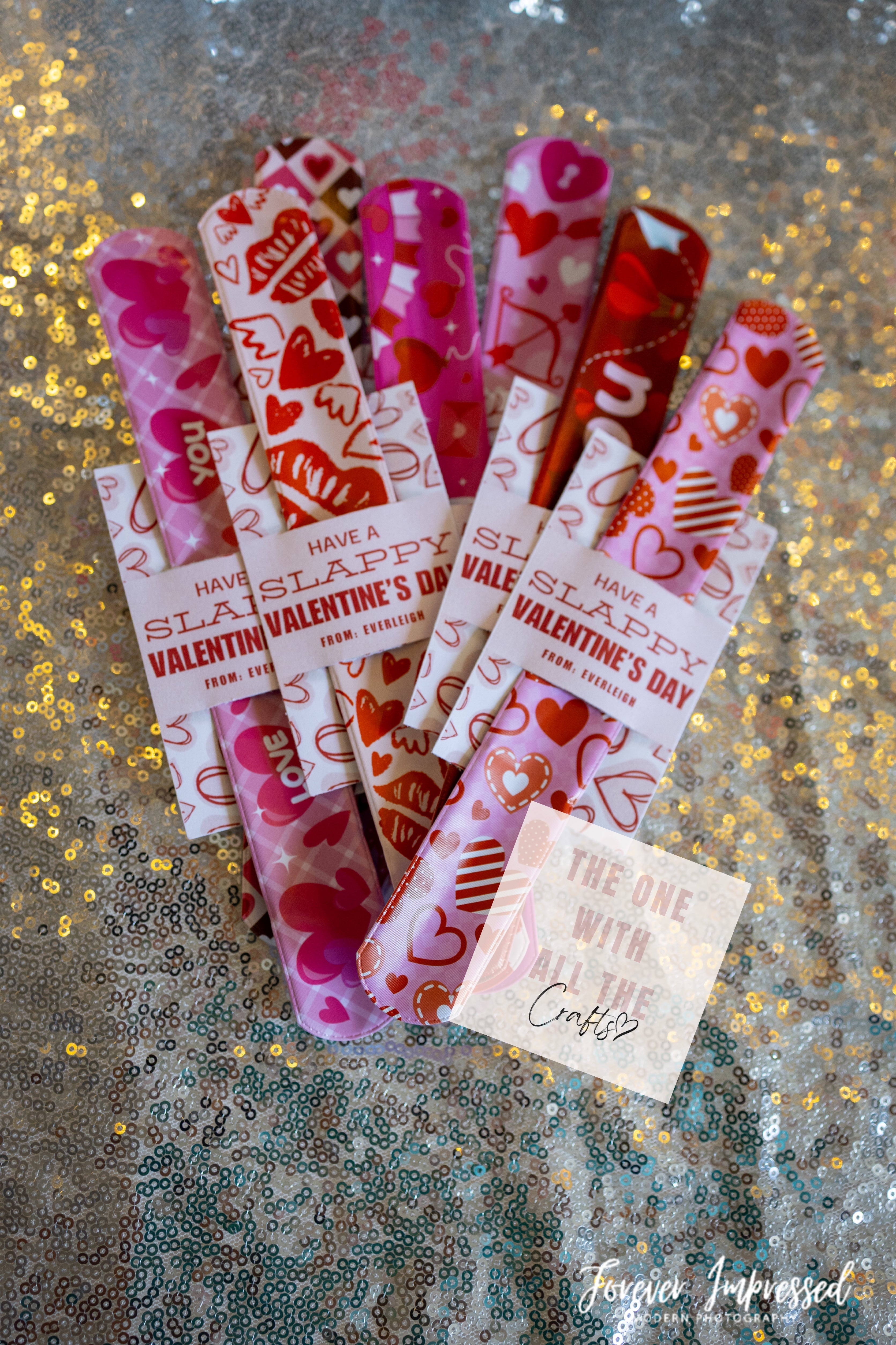 School Valentines- Slap Bracelets