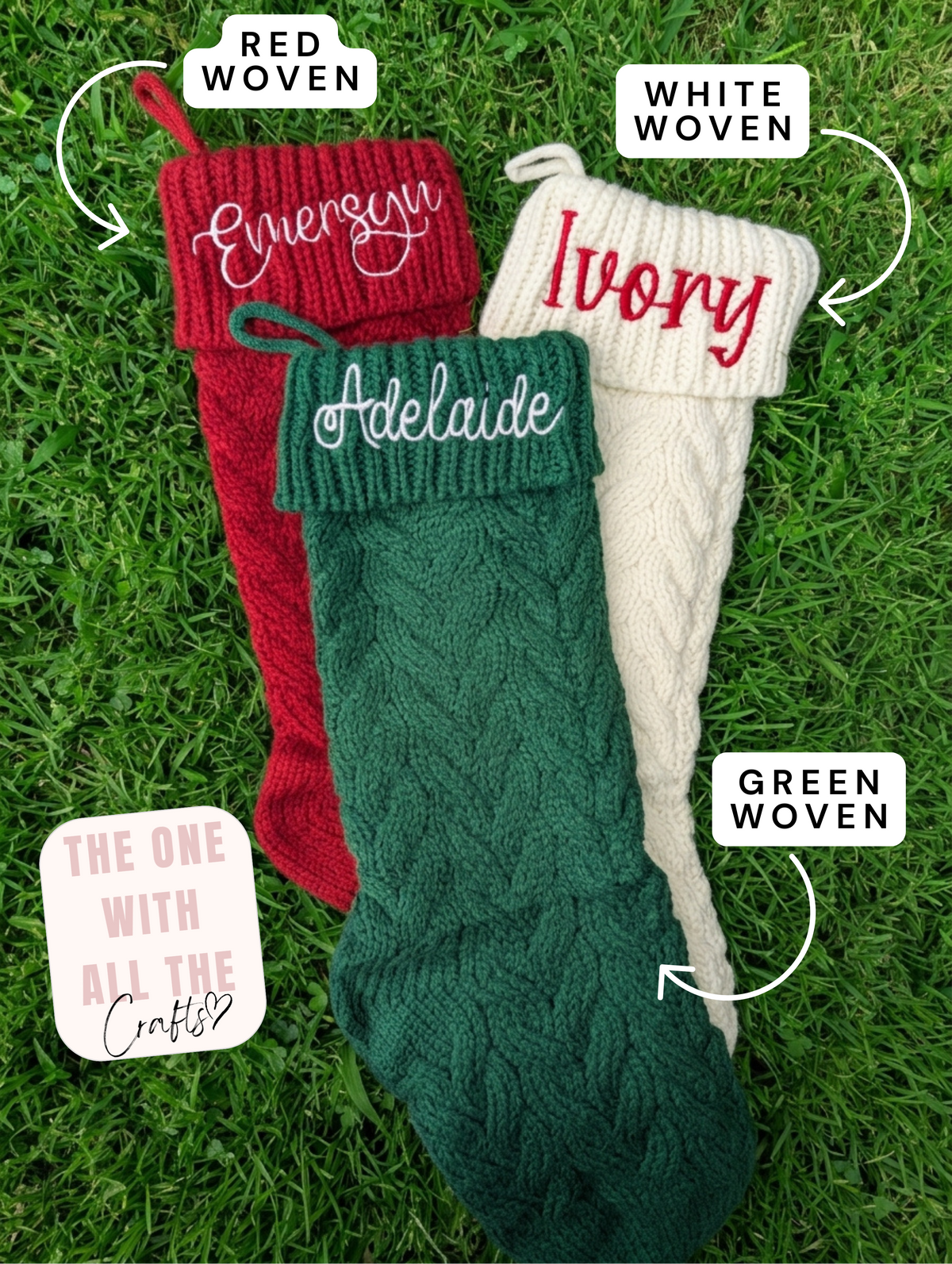 Embroidered Custom Name Stockings