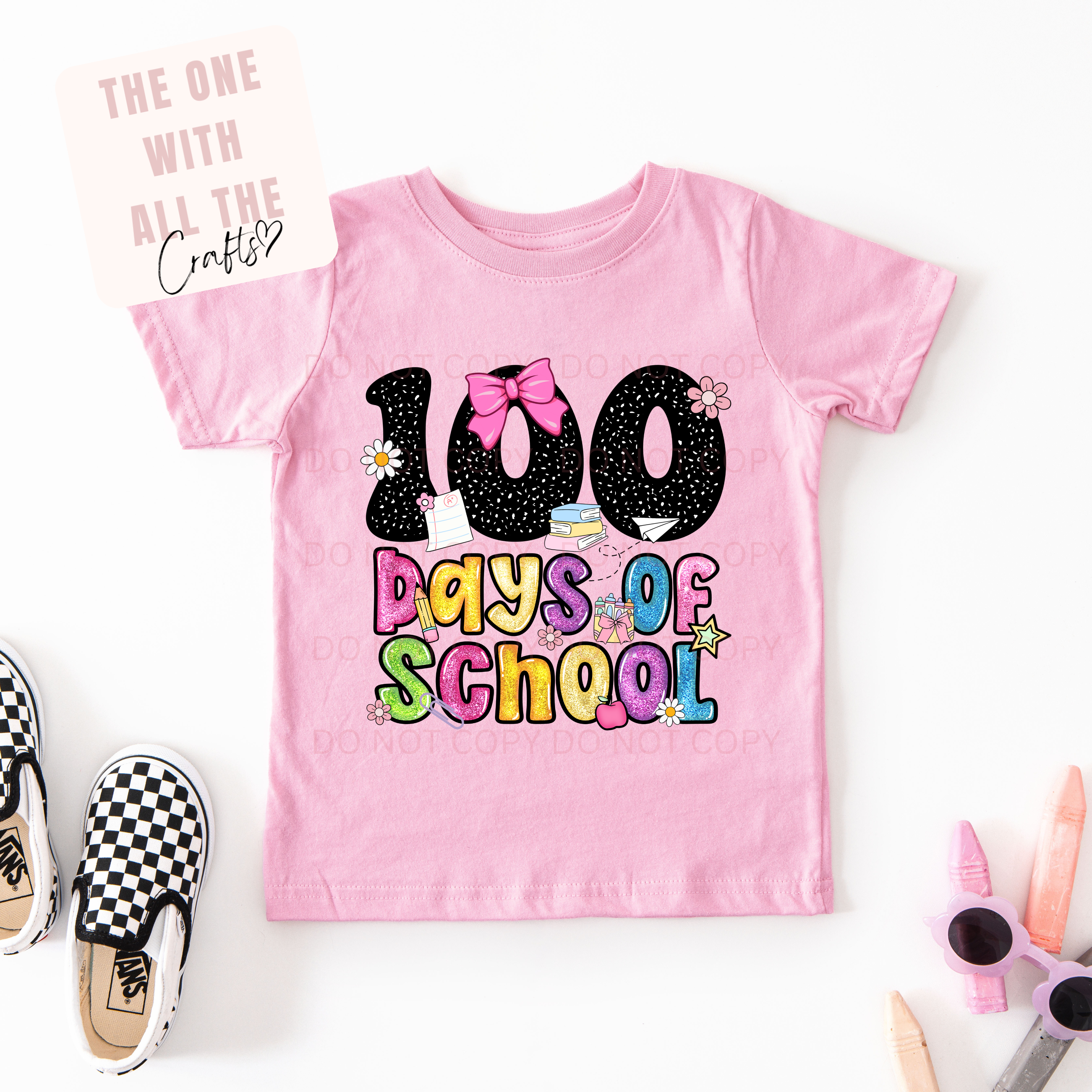 100 Days of School- Glitter Tee