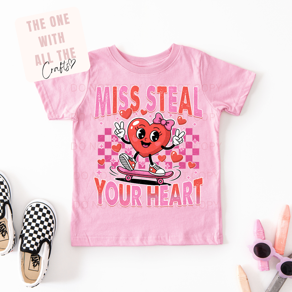 Mr and Miss Steal Your Heart Valentine Tee