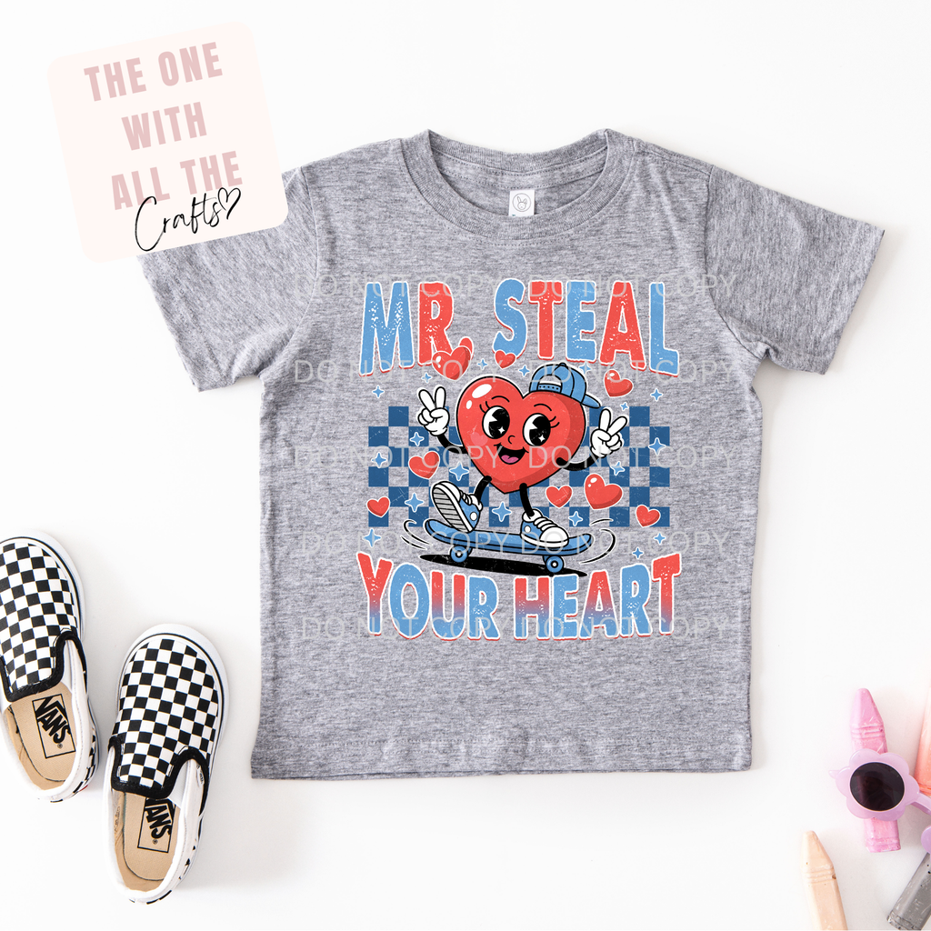 Mr and Miss Steal Your Heart Valentine Tee