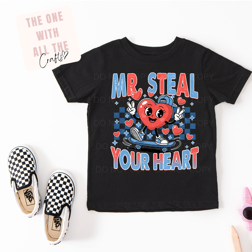 Mr and Miss Steal Your Heart Valentine Tee