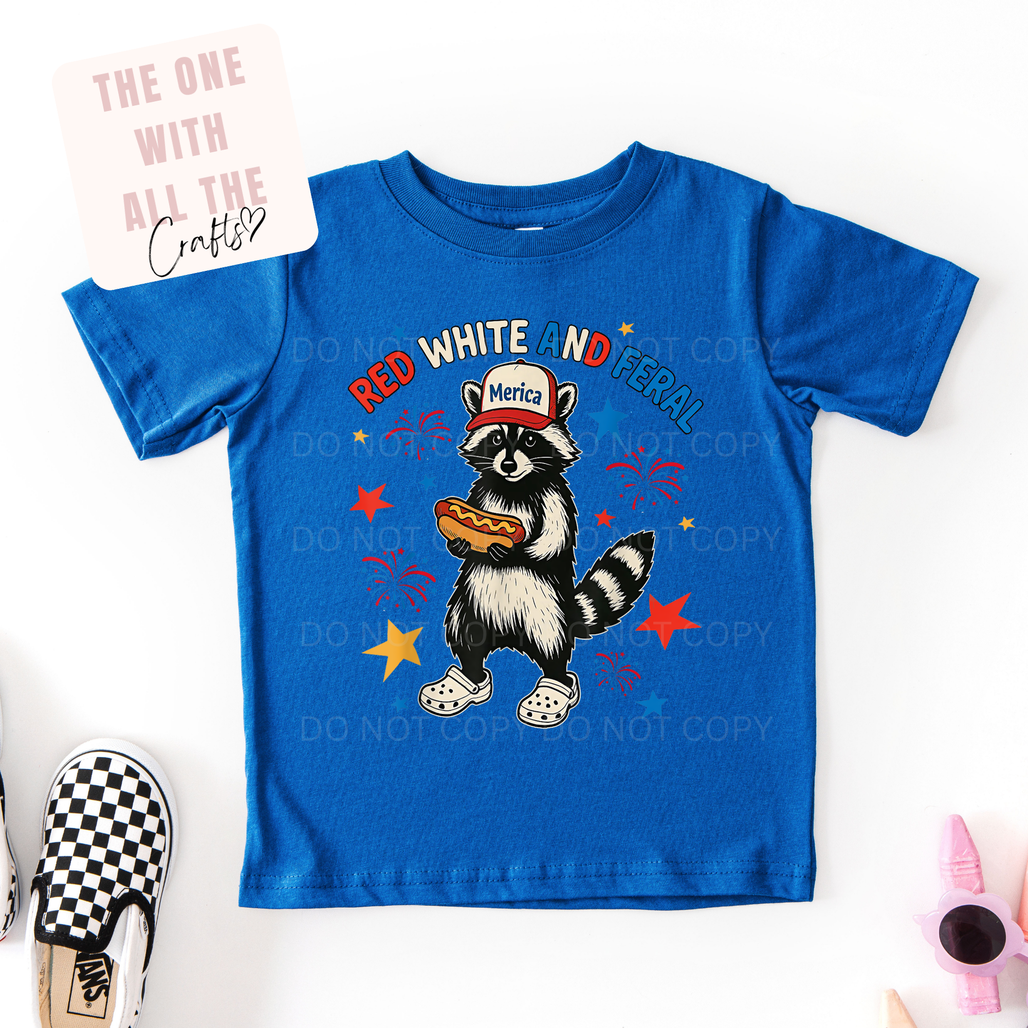 Red White and Feral Tee