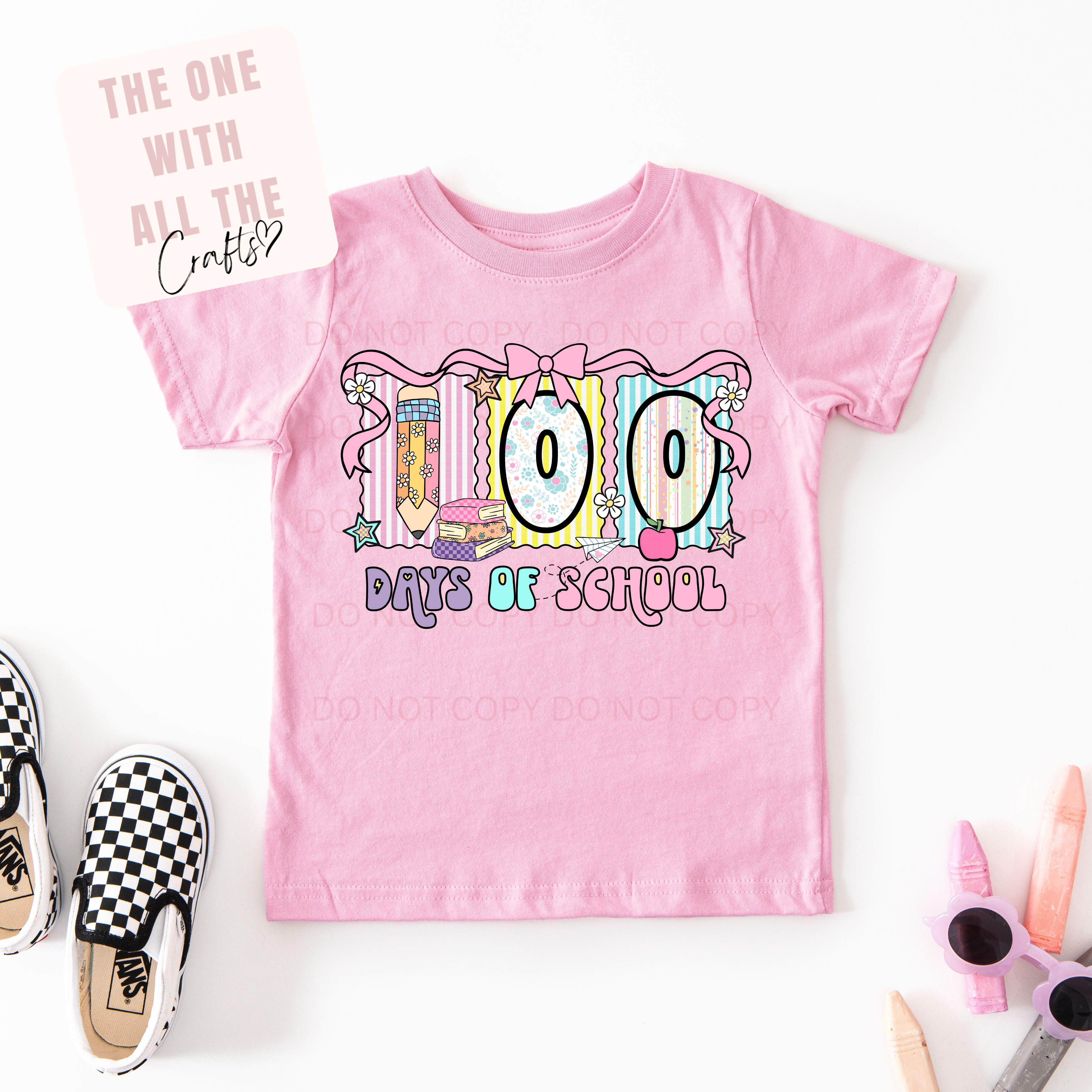 100 Days of School Coquette Tee