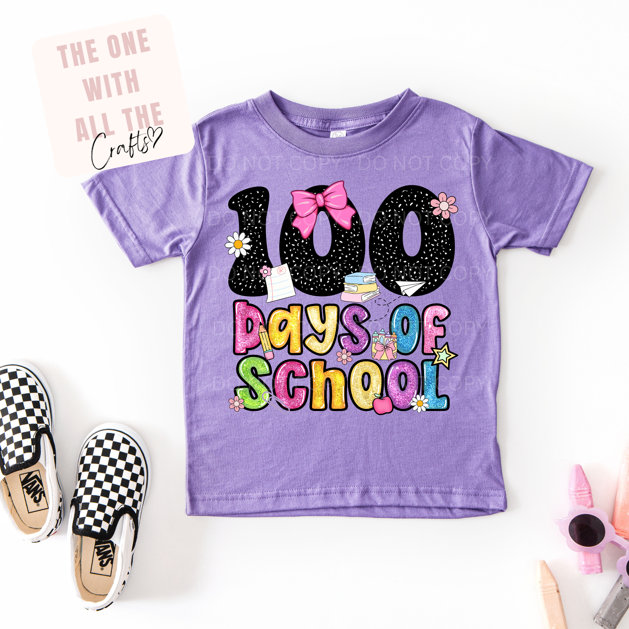 100 Days of School- Glitter Tee