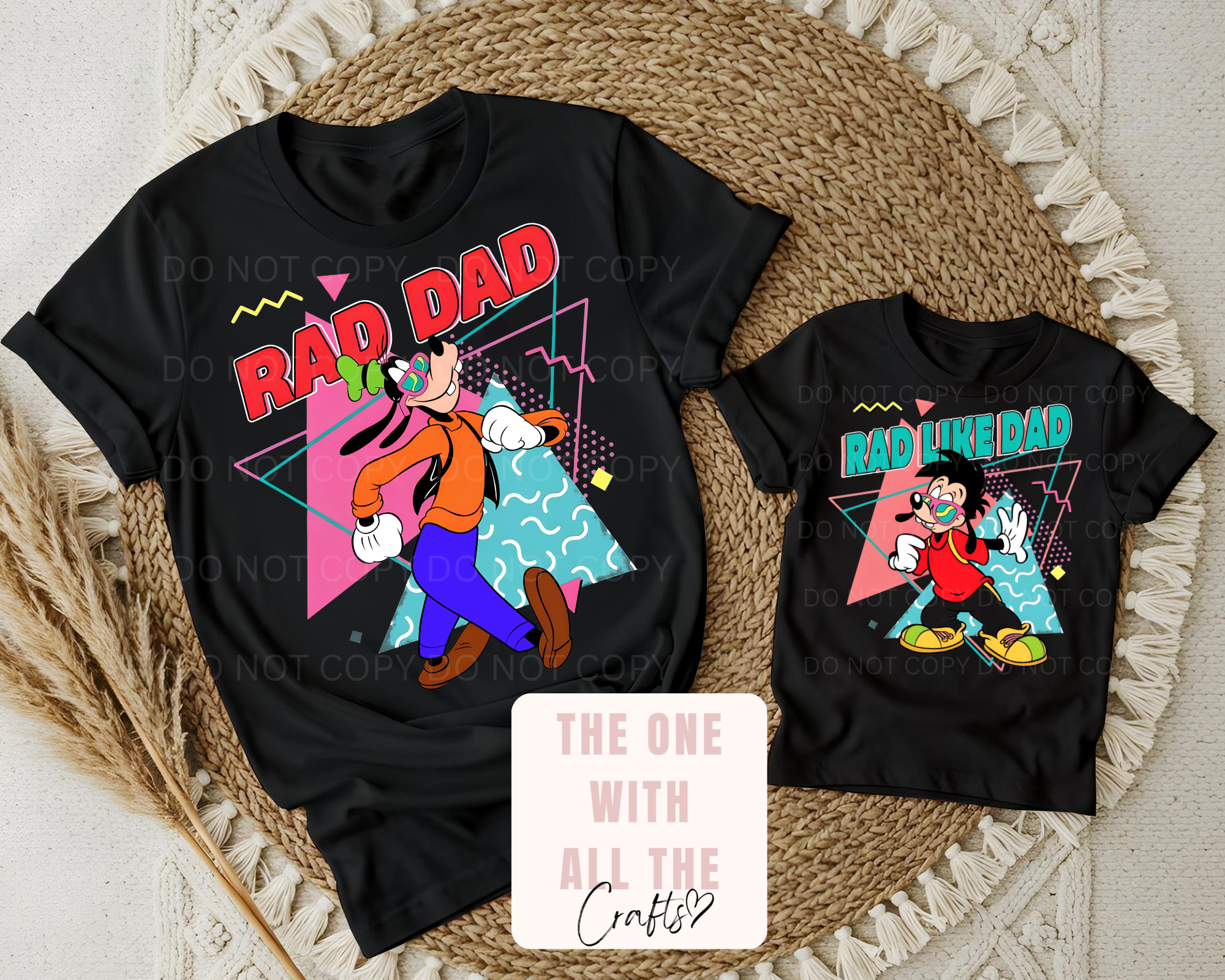 Rad Dad Silly Character Matching Tee
