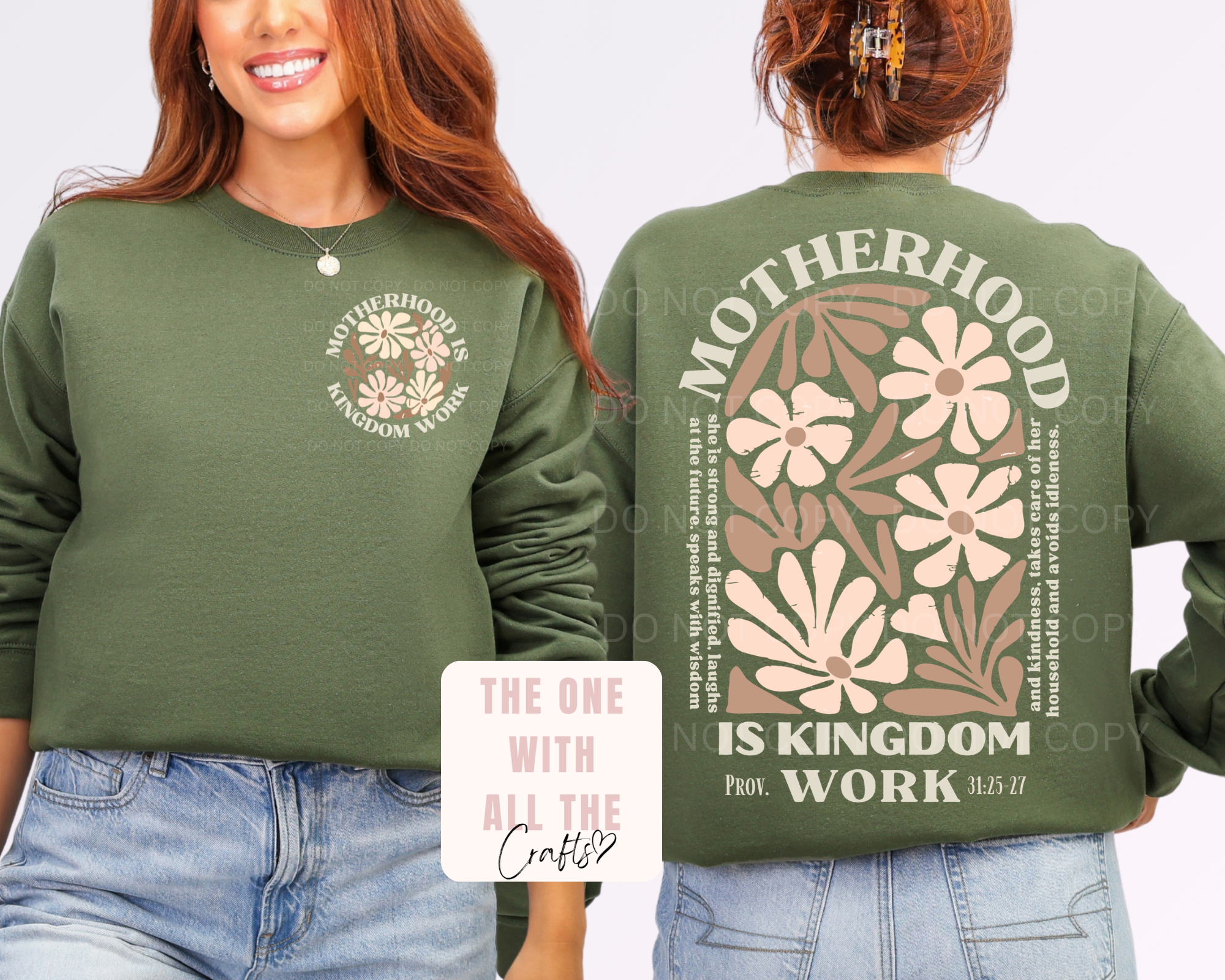 Motherhood Is Kingdom Work Tee/Crewneck