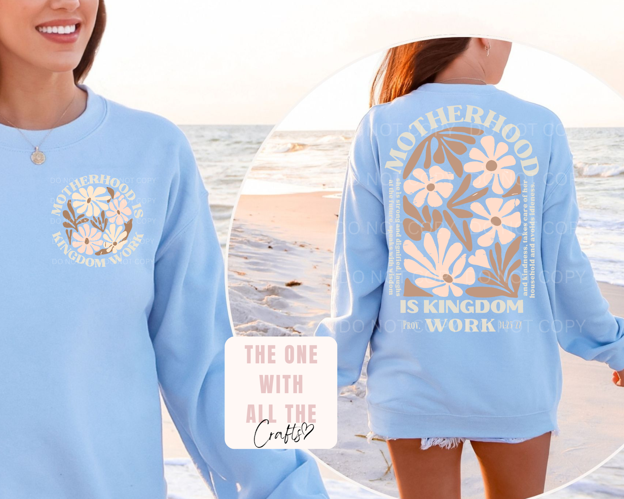 Motherhood Is Kingdom Work Tee/Crewneck