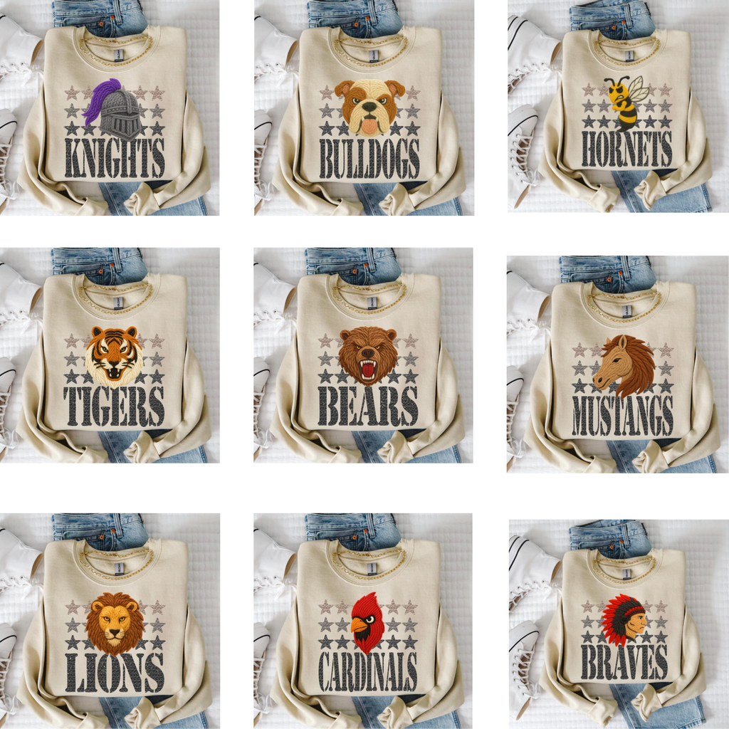 Yarn Mascot Tee/Crew