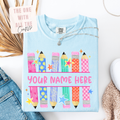 Pencil Custom Name Tee